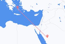 Flights from Al-`Ula to Parikia