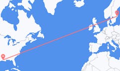 从拉斐特飞往斯德哥尔摩的航班