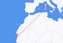 Flyreiser fra Nouakchott, til Cagliari