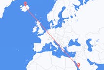 Flights from Jeddah to Akureyri