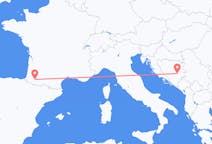 Flyg från Sarajevo till Pau, Pyrénées-Atlantiques