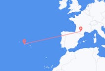 Fly fra Horta, Azores til Toulouse