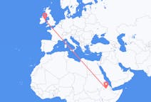 出发地 埃塞俄比亚出发地 拉利貝拉目的地 爱尔兰都柏林的航班