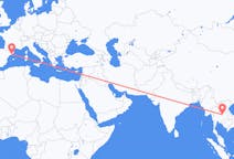 Flyrejser fra Khon Kaen til Barcelona