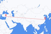 Flyreiser fra Shanghai, Kina til Adana, Tyrkia