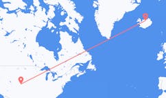 Loty z Denver (Missouri), Stany Zjednoczone do Akureyri, Islandia