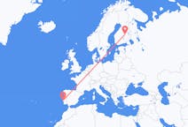 Loty z Lizbona, Portugalia do Kuopio, Finlandia