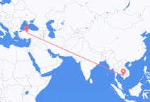Flyrejser fra Phnom Penh, Cambodja til Ankara, Tyrkiet
