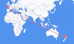 出发地 新西兰旺加努伊目的地 西班牙毕尔巴鄂的航班