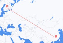 Flyreiser fra Ji an, Kina til Kuopio, Finland