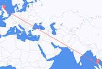 Flights from Trang, Thailand to Edinburgh, Scotland