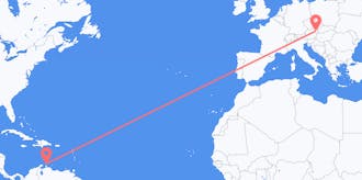 Flyg från Aruba till Österrike