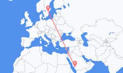 出发地 沙特阿拉伯巴哈目的地 瑞典诺尔雪平的航班