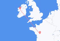Flyrejser fra Knock, Irland til Poitiers, Frankrig