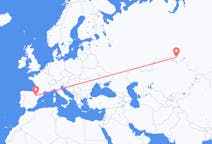 Flights from Omsk, Russia to Zaragoza, Spain