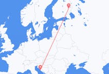 Voos de Joensuu, Finlândia para Zadar, Croácia