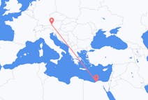 Flyg från Alexandria till Salzburg