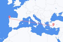 Flights from Isparta, Turkey to Santiago de Compostela, Spain