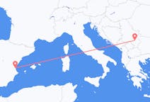 Loty z Niszu, Serbia z Walencja, Hiszpania