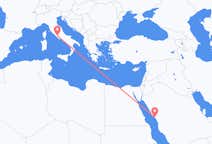 Vluchten van Yanbu, Saoedi-Arabië naar Rome, Italië