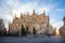 Photo of Segovia Cathedral on plaz Mayor - Segovia, Spain .
