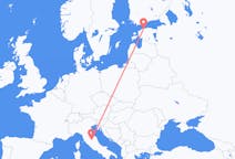 Voli from Tallinn, Estonia to Perugia, Italia