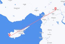 Flyreiser fra Páfos, Kypros til Gaziantep, Tyrkia