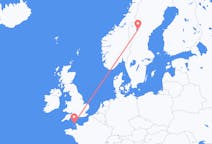 Flights from Alderney, Guernsey to Östersund, Sweden