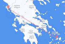 Fly fra Parikia til Korfu