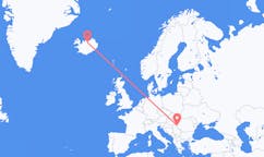 Flights from the city of Timișoara, Romania to the city of Akureyri, Iceland