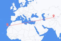 出发地 乌兹别克斯坦出发地 塔什干目的地 西班牙拉斯帕尔马斯的航班