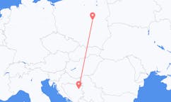 Flyrejser fra Tuzla til Warszawa