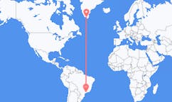 Flyg från São Paulo, Brasilien till Qaqortoq, Grönland