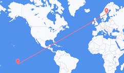 出发地 法属波利尼西亚出发地 提克豪環礁目的地 瑞典松兹瓦尔的航班
