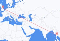 出发地 泰国出发地 曼谷前往英格兰的柯明顿的航班