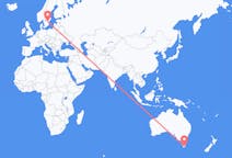 Flyg från Hobart, Australien till Linköping, Sverige