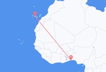 Flyreiser fra Cotonou, Benin til Tenerife, Spania