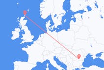 Flyreiser fra Kirkwall, Skottland til București, Romania