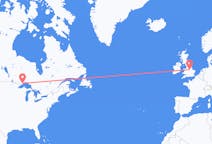 Flyg från Thunder Bay, Kanada till Nottingham, England