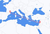 Flyrejser fra Damaskus, Syrien til Perpignan, Frankrig