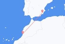 Vluchten van Agadir naar Murcia