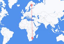 Flyreiser fra Margate, KwaZulu-Natal, Sør-Afrika til Kuopio, Finland