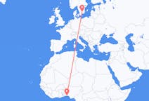 Flights from Lagos to Växjö