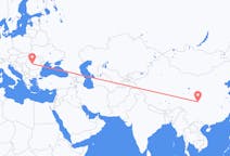 Flyreiser fra Mianyang, Kina til Sibiu, Romania