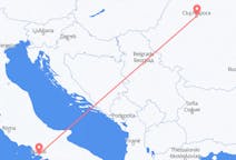 Flyg från Neapel, Italien till Cluj Napoca, Rumänien