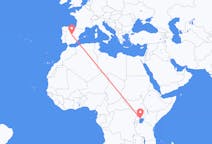 Flyreiser fra Entebbe, til Madrid