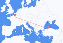 Flyreiser fra Zonguldak, Tyrkia til Paris, Frankrike