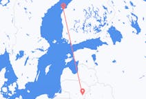 Loty z Vaasa, Finlandia do Wilna, Litwa