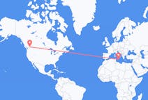 Flyreiser fra Kelowna, Canada til Malta, Malta