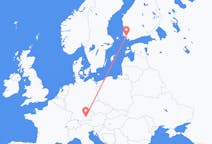 Vluchten van Turku naar München